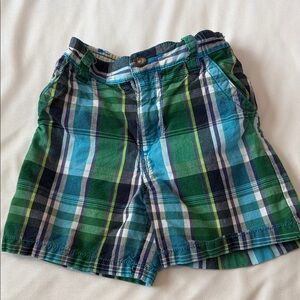 Place Green and Blue Striped Shorts